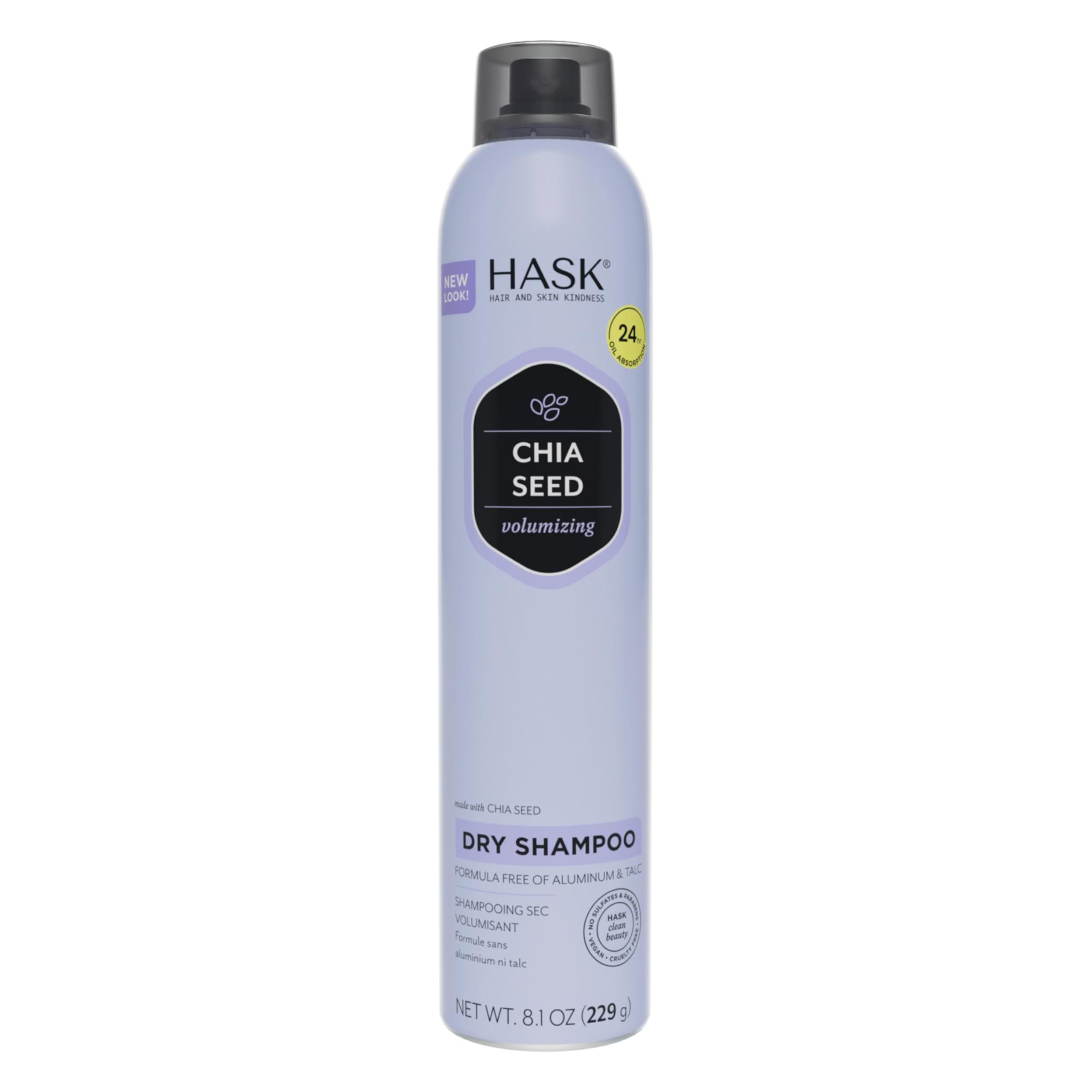 Amazon.com: HASK Chia Seed Volumizing Dry Shampoo – Absorbs Oil